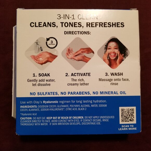 Lot of 5 NEW Sealed Boxes of Olay Cleansing Melts Hyaluronic Fragrance Free - Picture 3 of 5